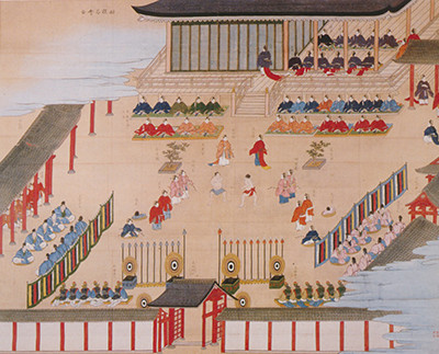 平安朝相撲節会の図